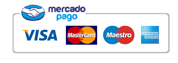 Medios de pago: Mercado Pago, Visa, Mastercard, Maestro y American Express